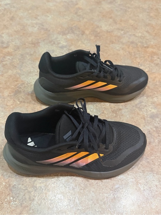 adidas Other - Adidas Runfalcon 3.0 Kids' Black Sneakers with Orange Accent. Size 3.5